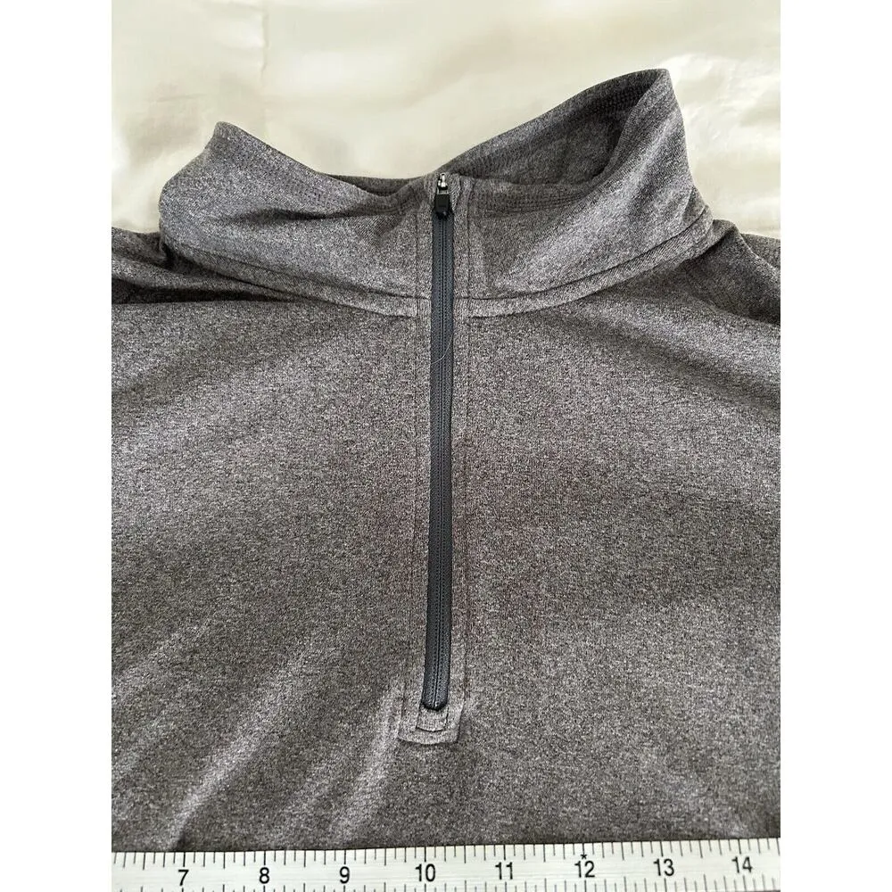 REI 2XL Grey Lightweight Pullover Fleece Zip Active Skiing Hiking Outdoor XXL Gray - Image 4