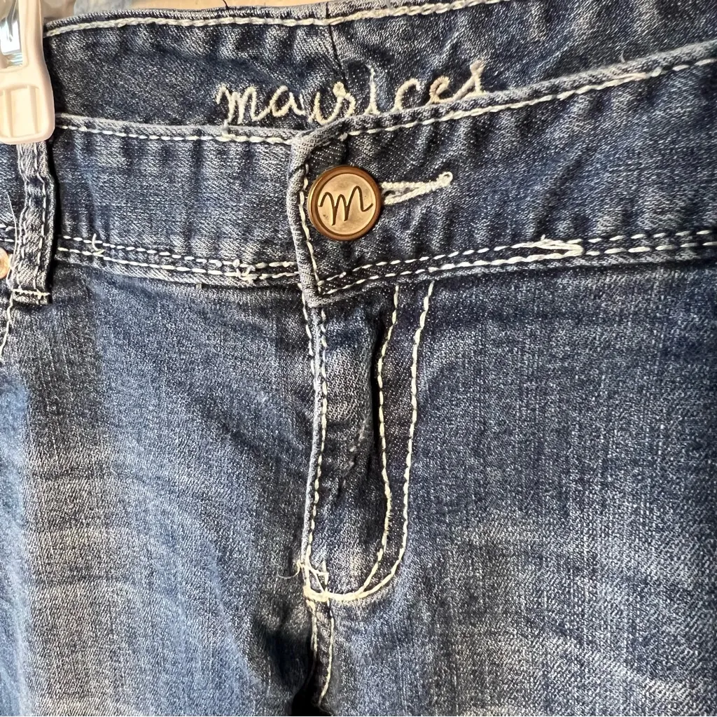 Vintage Blue Denim Jeans wide leg sz 11/12 - Image 2