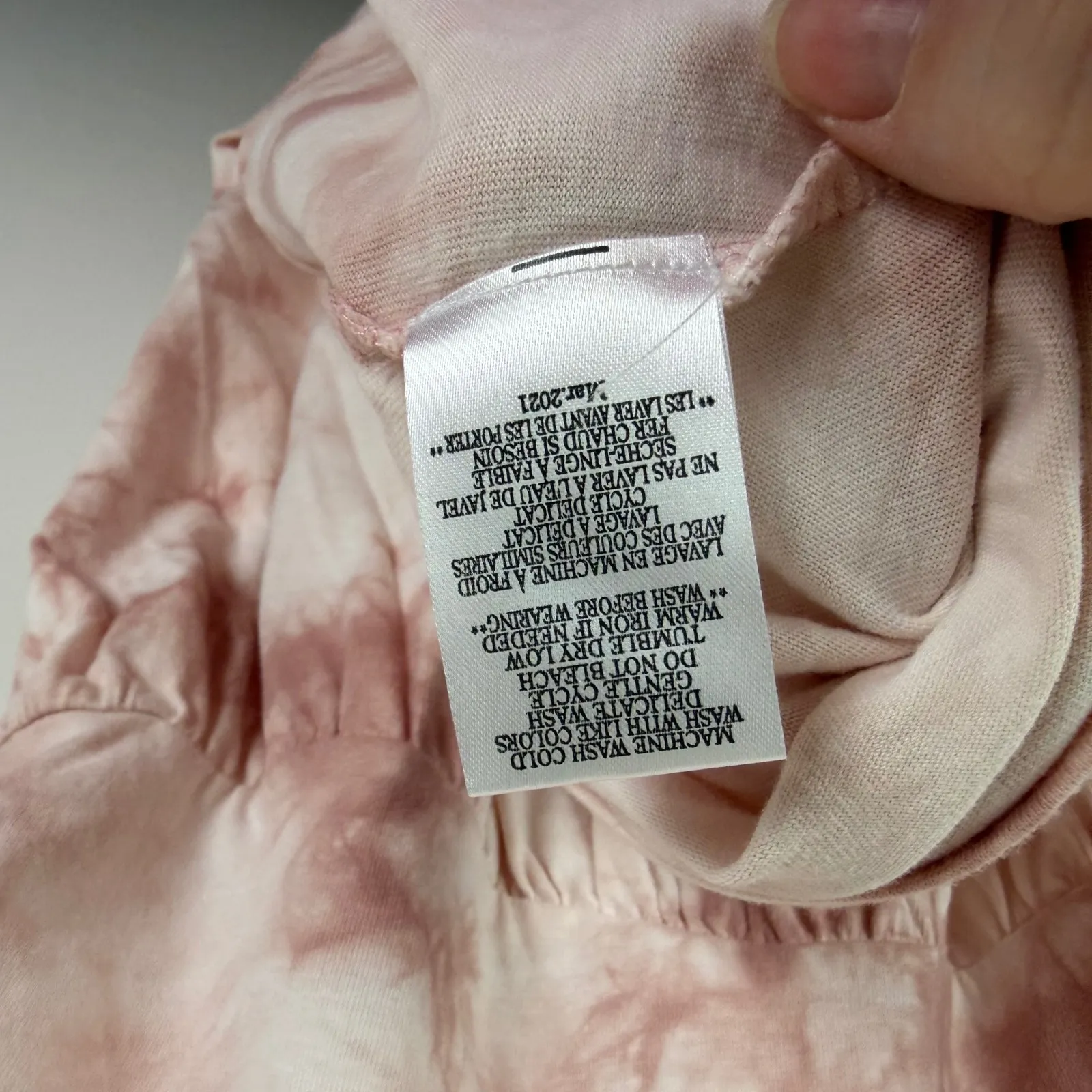 NWT Z Supply Hazy Cloud Dress Small Pink Tie Dye Maxi Pink Tiered Cottage Beachy - Image 7