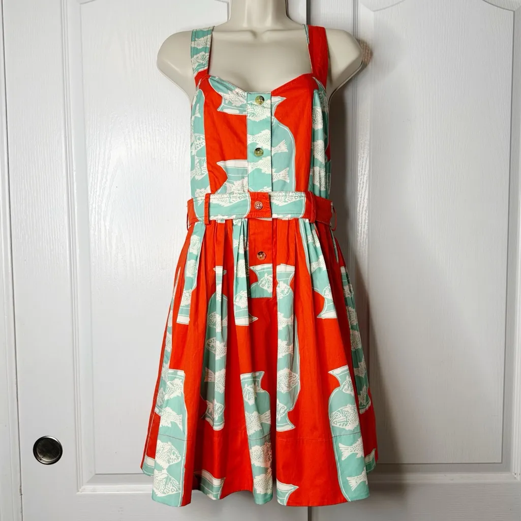 Hunter Bell Eileen Mini Dress in Herring Red Size 4 NWT - Image 6