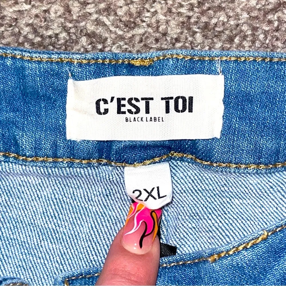 Black Label NWT C’est Toi  High Waisted Jean Shorts - Image 3