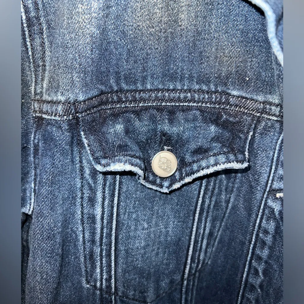Rare‎ Vintage BeBe Women’s Denim Jacket size Medium - Image 5