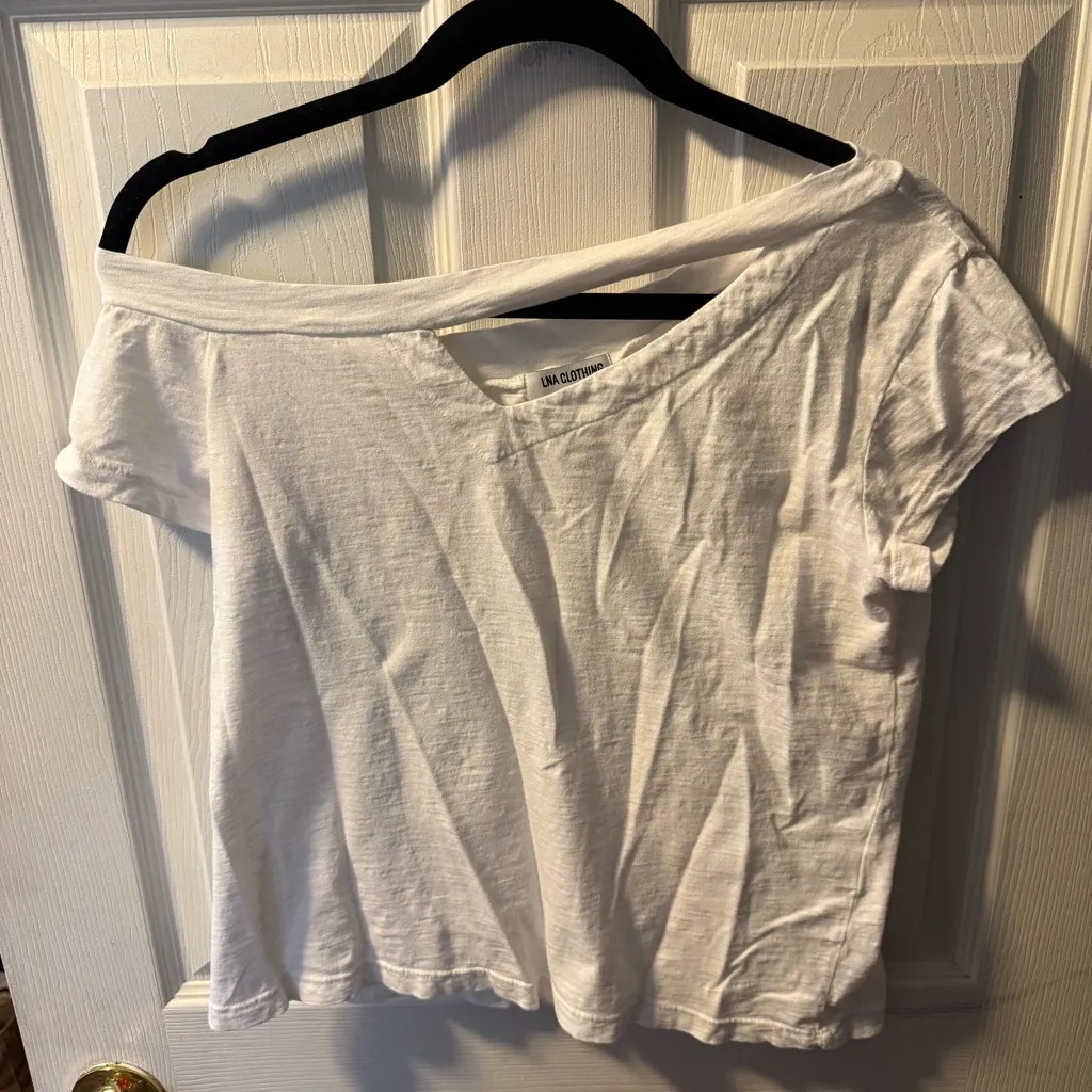 LNA Clothing White Cut-Out Top - Image 2