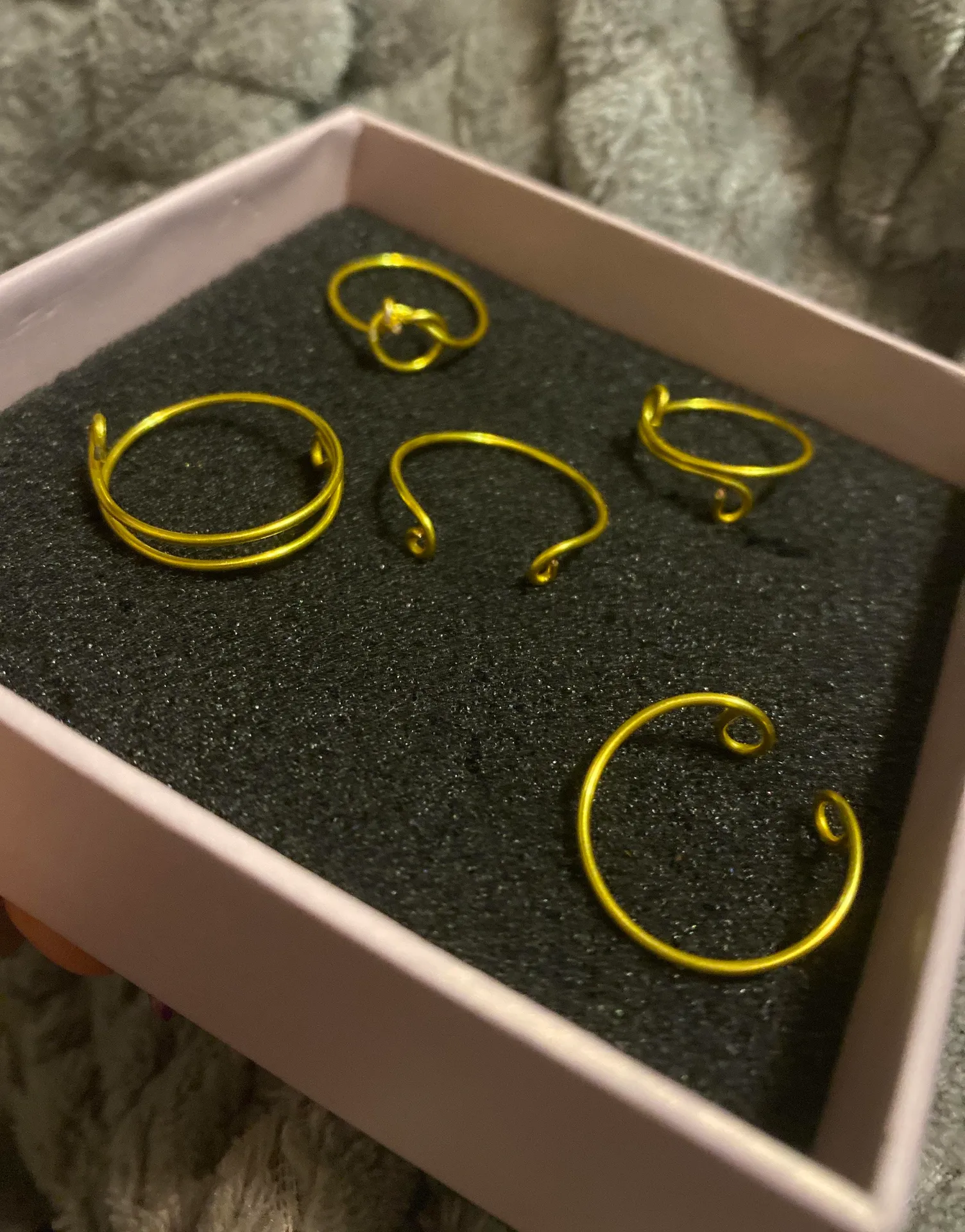 Simple Gold Adjustable Rings - Image 3