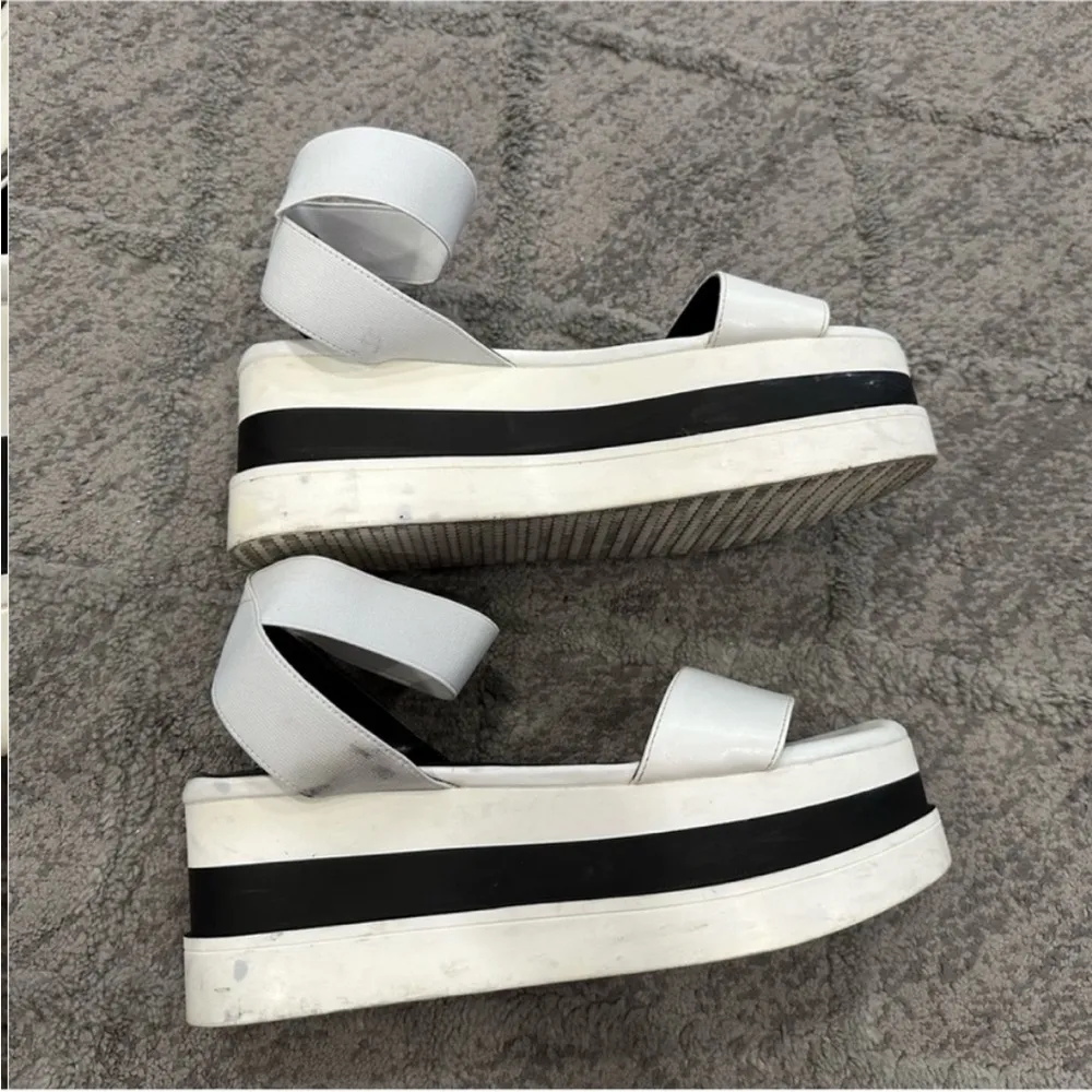 Steve Madden Haze White Platform Sandals 8M - Image 7