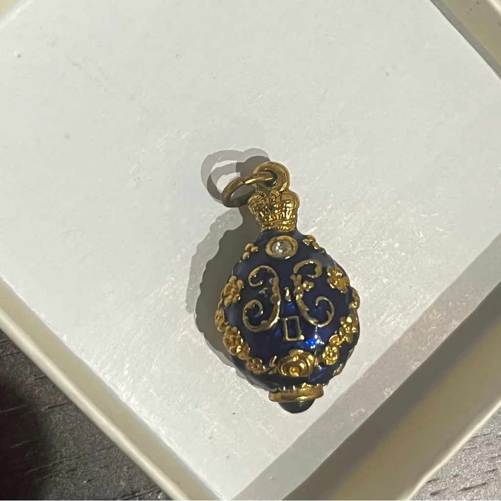 Imperial Fabergé Russian Egg Blue - Image 4