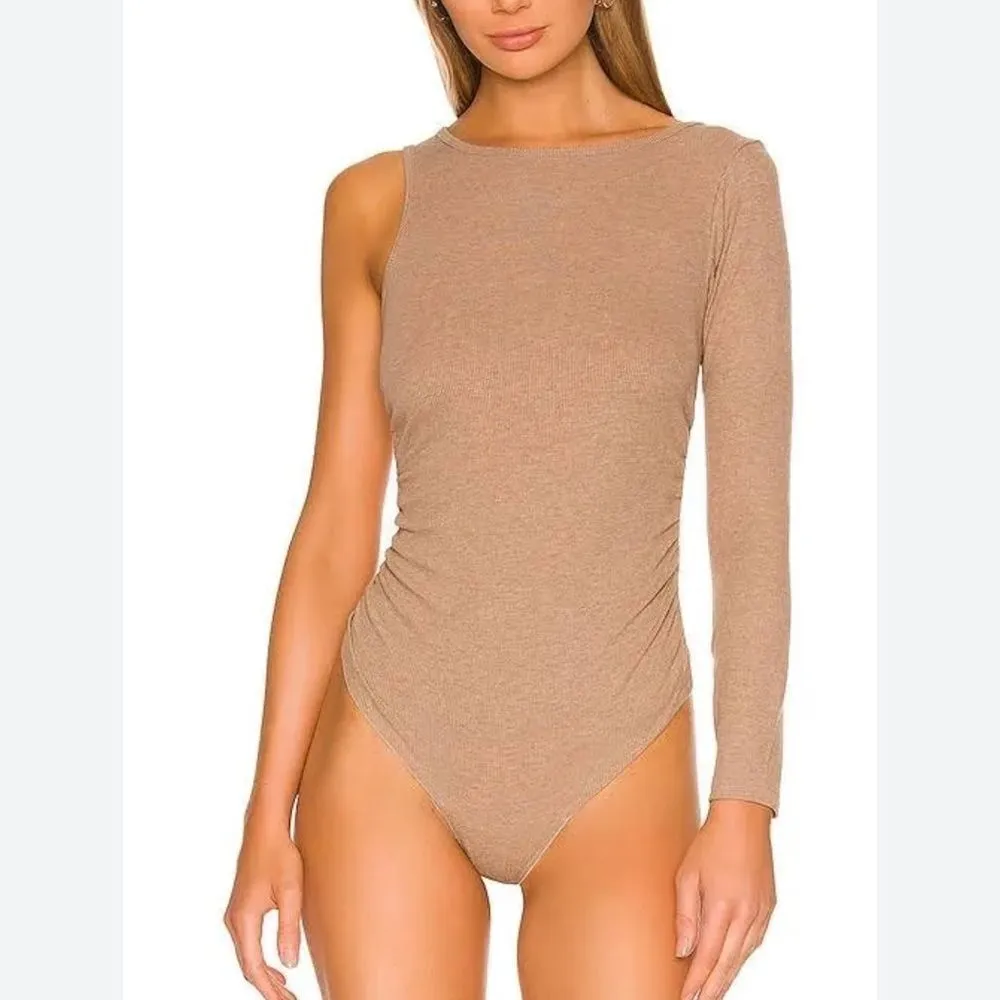 LNA | Revolve | Bazon Rib Bodysuit in Mushroom - Image 4
