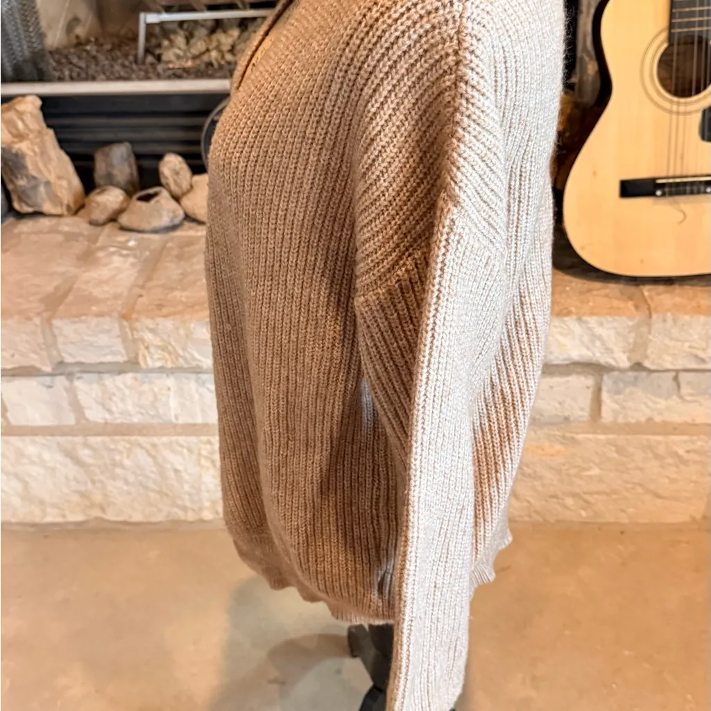 SHEIN Beige Women's Cardigan Sweater - Image 2