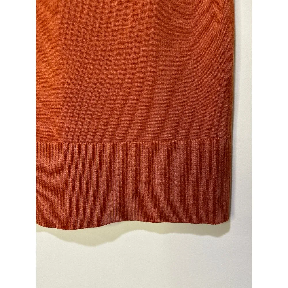Cyrus Women's Size XS Knit Sweater Vest Firecracker Rust V-Neck New w/ Tags - Image 10