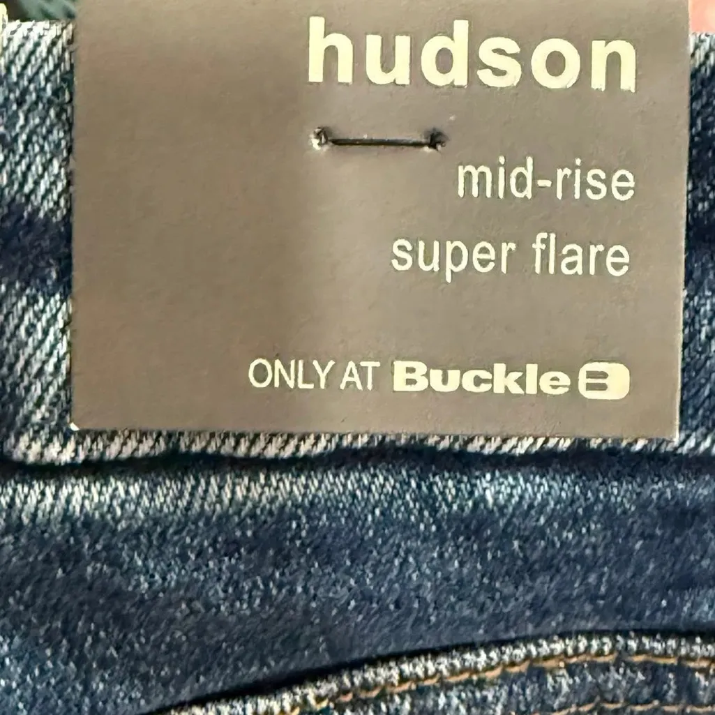 NEW! Bridge by Gly Hudson Mid-Rise Super Flare Jean - Image 4