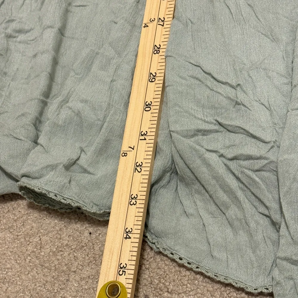 Mohave Floral Embroidered Long-Sleeve Dress Size Large Sage Green - Image 12