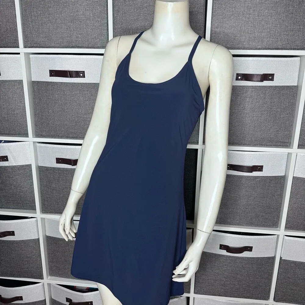 Outdoor Voices The Exercise Mini Dress Navy Blue Built In Shorts Womens Size XS - Image 17