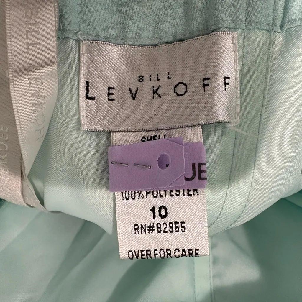Bill Levkoff Strapless Mint Green Dress - Image 7