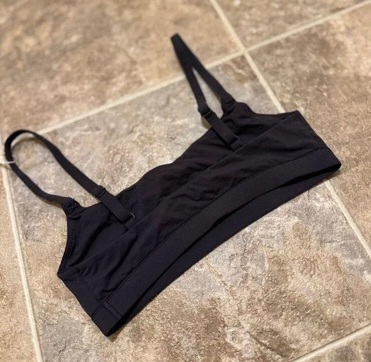 New Skims Fits Everybody Scoop Neck Bralette Size XS Onyx - Image 4