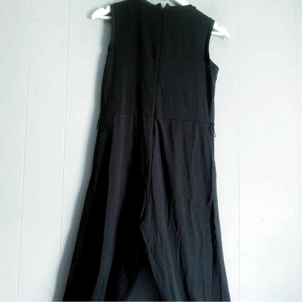 Banana Republic Sleeveless Black Cropped Jumpsuit 0P - Image 4