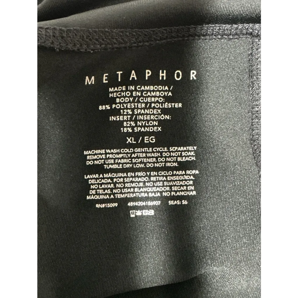 Woman’s Metaphor Xl Black Blue Active Pants - Image 3