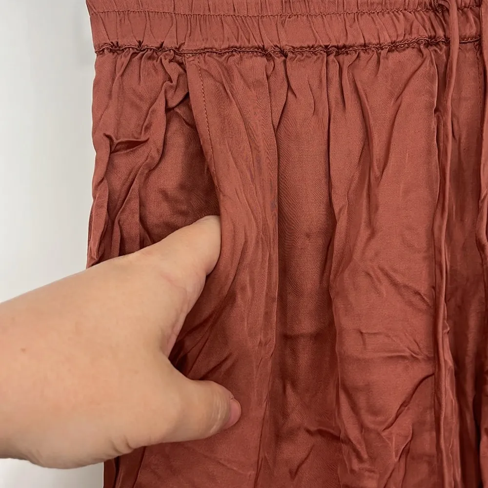 Young Fabulous & Broke Small Orange Drawstring Cargo Jogger Pants - Image 5