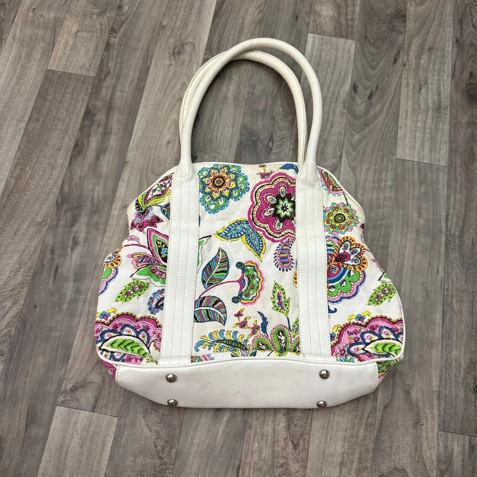Vintage y2k Vera Bradley paisley floral quilted bag - Image 7