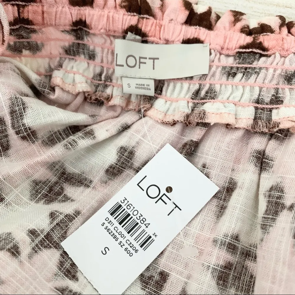 LOFT Set of 2 Pink Print Spaghetti String Tops NWT - Image 6