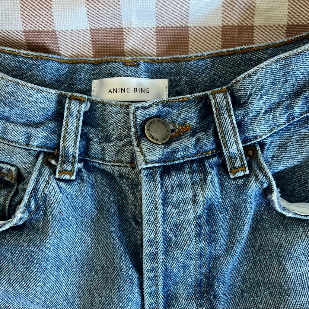 Anine Bing Blue Straight Leg Jeans - Image 6