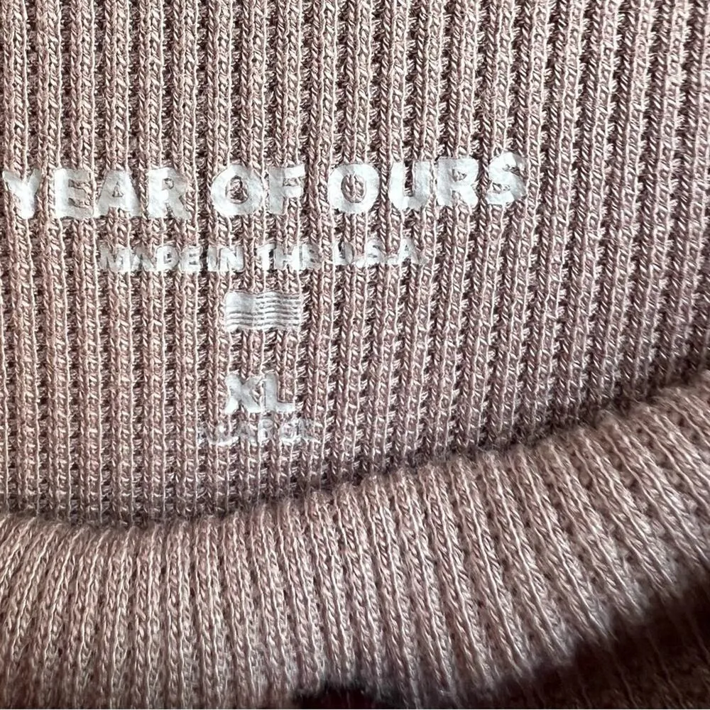 Year of ours thermal flare pants light brown size Extra large leggings - Image 4