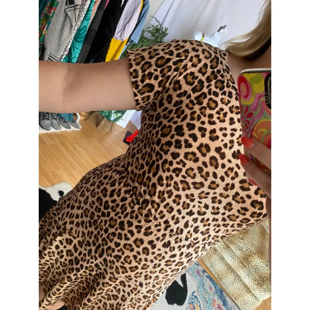 Rebecca Taylor Cheetah Print Mini Dress Brown Small - Image 67