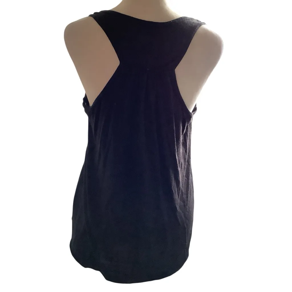Women’s Black Graphic Tank Top with Gun Design Size M Size M - Image 2