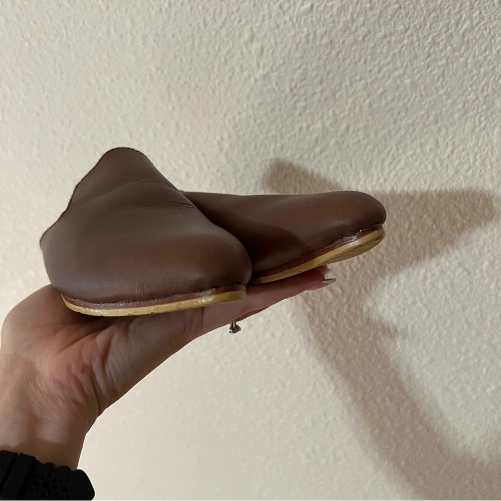 Liberte the modern mule Brown leather slip on slides mules 5 - Image 4