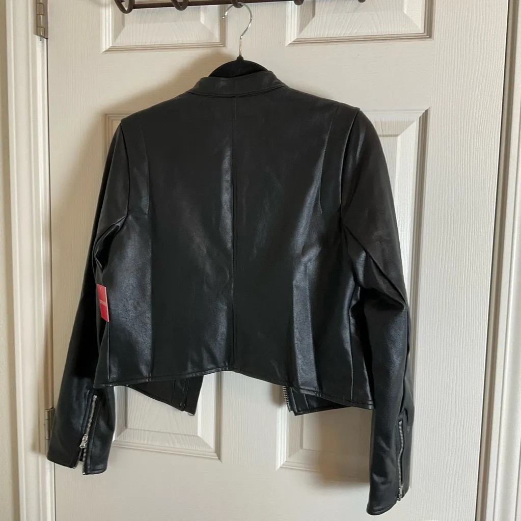 The Spanx II Moto Jacket in Luxe Black Woman’s Jacket Size Medium - Image 13