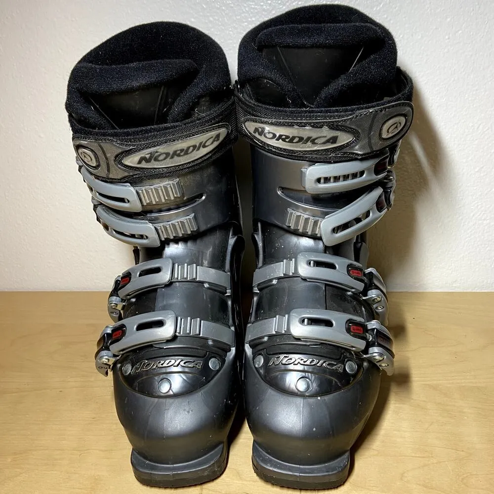 Nordica B9W Ski Boots Mondo 4 Micro Adjust Alu Buckles Black 240/245 Size 7.5 - Image 3
