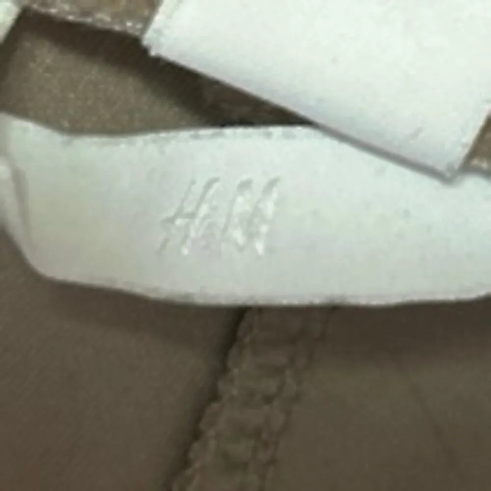 H&M Women's Beige Tan High Waisted Flared Bootcut Stretch Trousers Pants Size S - Image 4