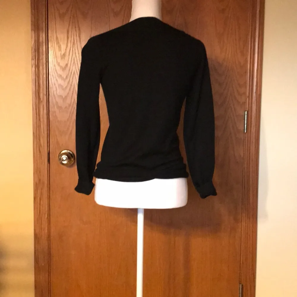 Ladies black acrylic wool sweater. - Image 2