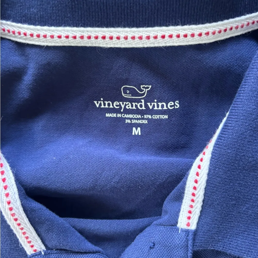 Vineyard Vines Polo Cotton Blend Maxi Dress‎ medium coastal preppy vacation golf - Image 5