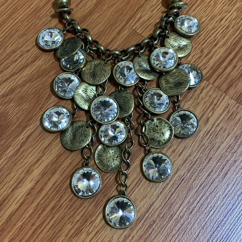 Multi stone pendent necklace set - Image 3