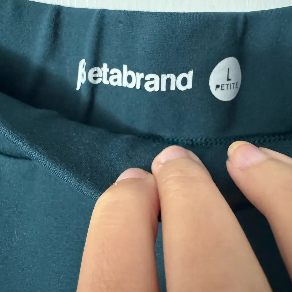 Betabrand Journey Pants in Dark Teal - Image 3