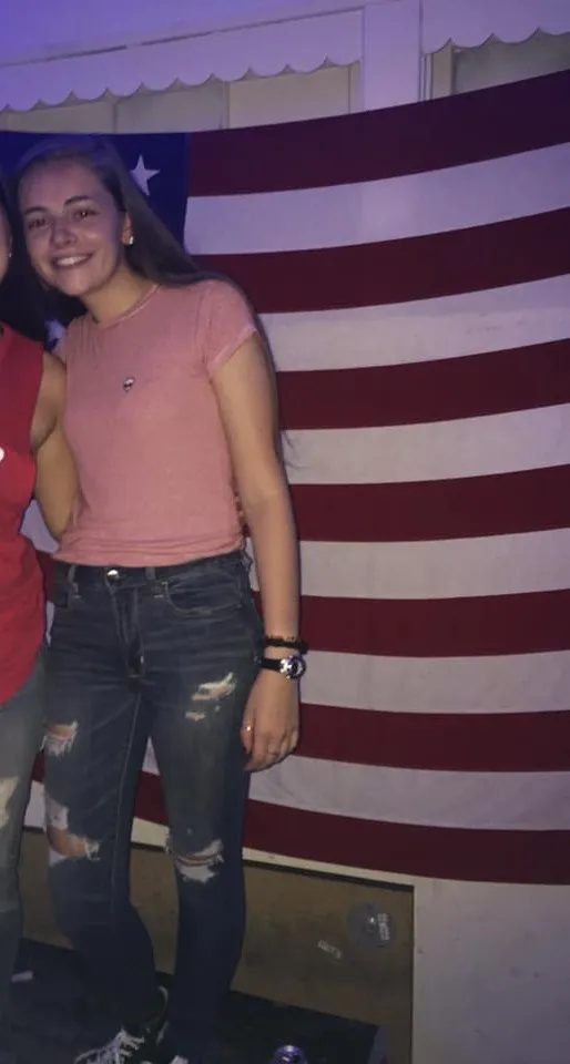 Brandy Melville Striped Alien Red Top - Image 3