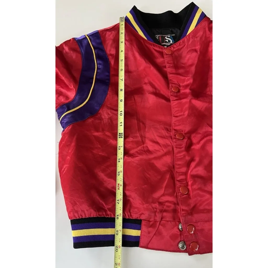 Vintage No Doubt Gwen Stefani Red Varsity Jacket Women’s Sz L/XL Rock 90s READ! - Image 9