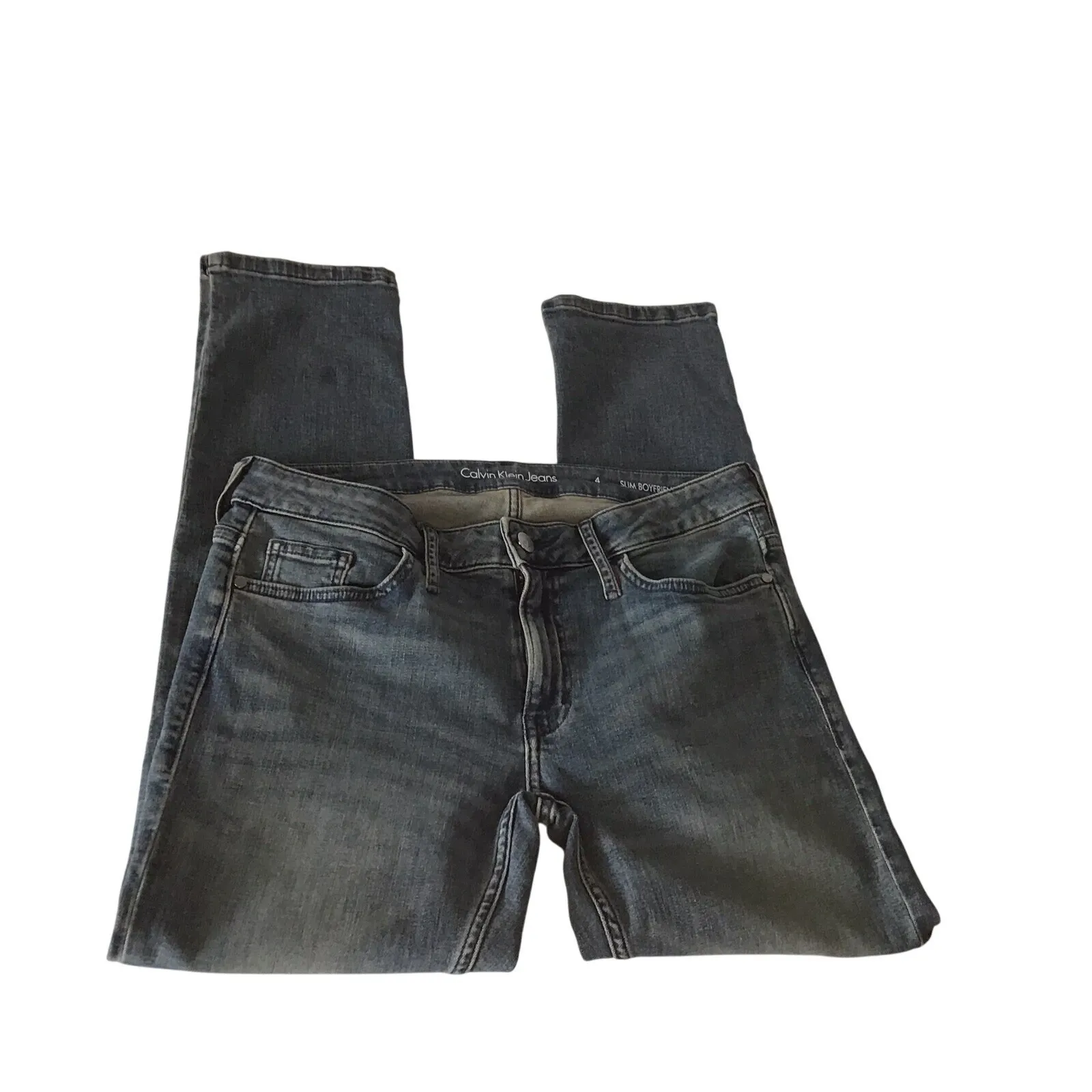 Calvin Klein Jeans Slim Boyfriend Wash Denim Jeans‎ Women's Size 4 - Image 9