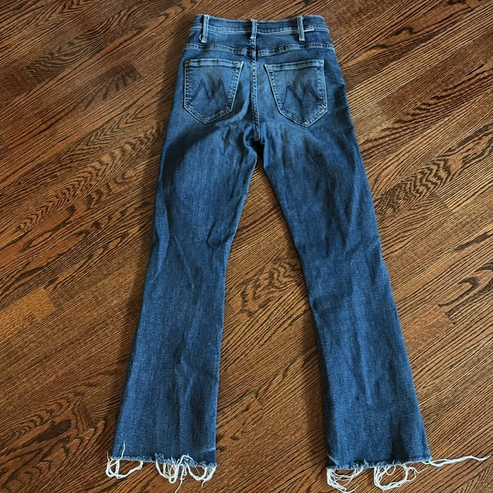 Mother The Hustler Ankle Fray High Waisted Jeans in Bake Sale Brawl Size 24 - Image 7