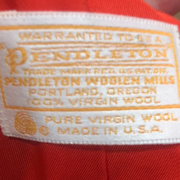 Pendleton red virgin wool blazer - Image 6
