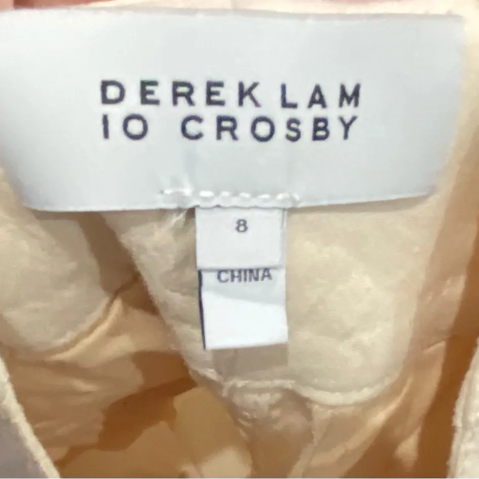 Derek Lam 10 Crosby Womens Beks Utility Ultra-High Waist Pants Ivory Size 8 - Image 8