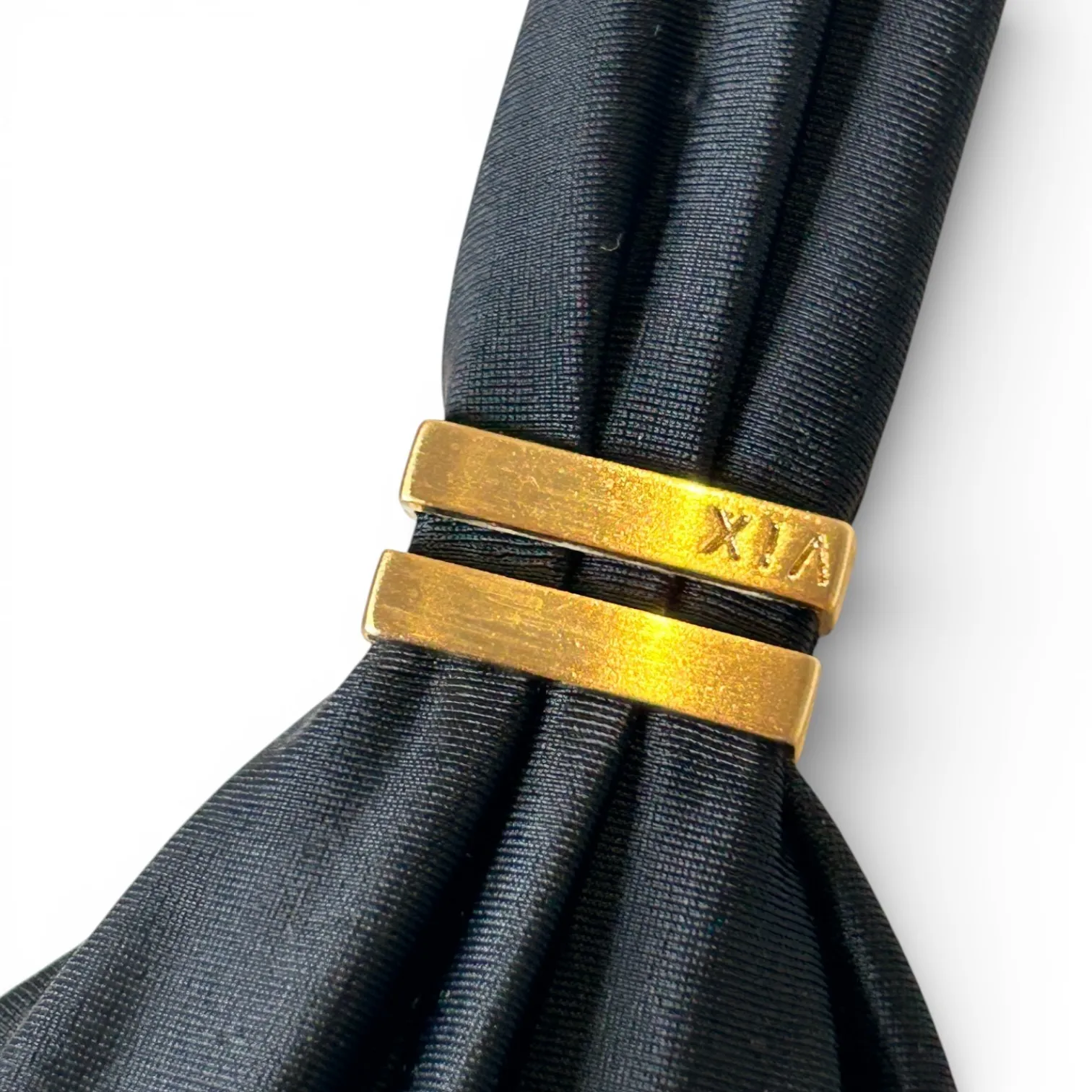 ViX Paula Hermanny Bia Tube Halter Bikini Top Black Gold Tone Hardware Size S - Image 3