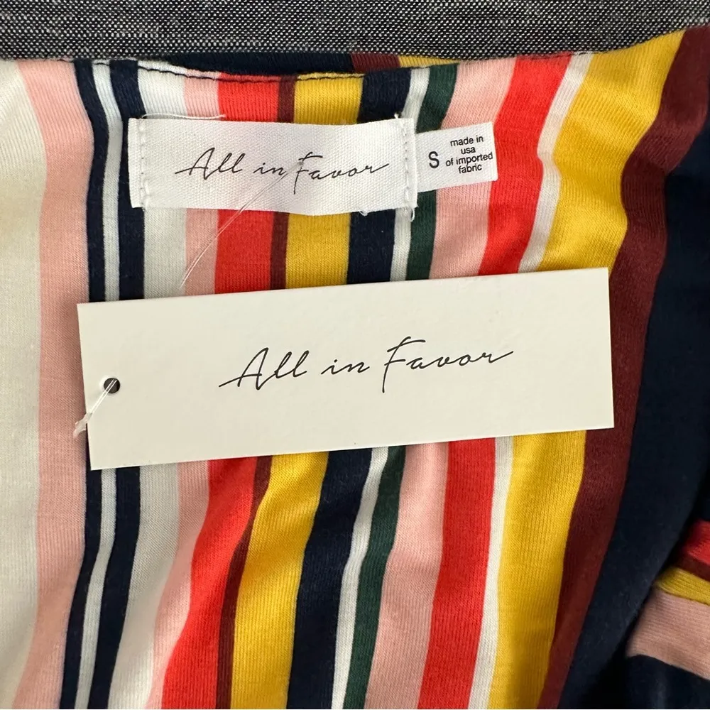 All in Favor Yellow Multi Stripe Knit Maxi Dress NWT | Small - Image 10