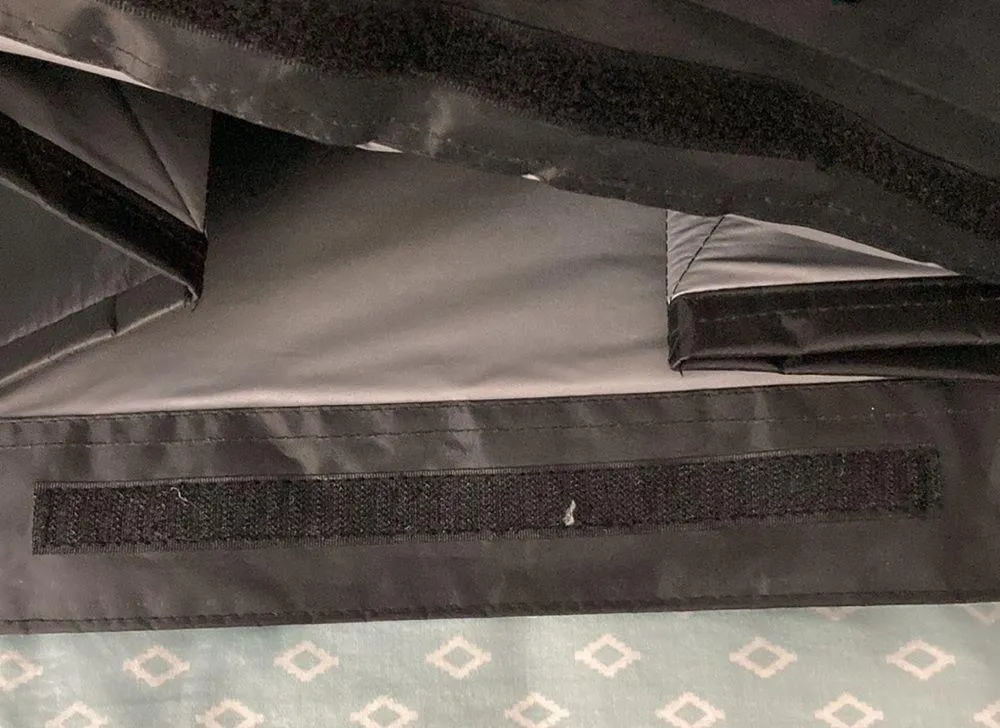 Black Insulated Tote. Great shape. 16 in long x 13 in wide x 16 in deep. - Image 3