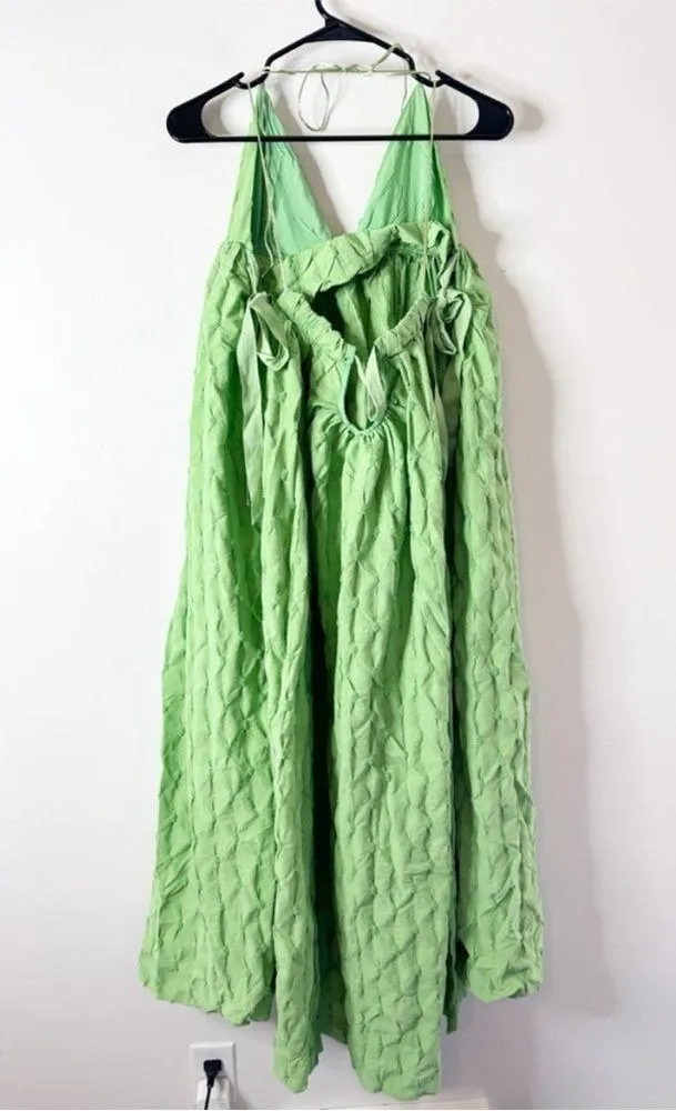 NWT Free People Primmy midi dress greengage Medium - Image 6