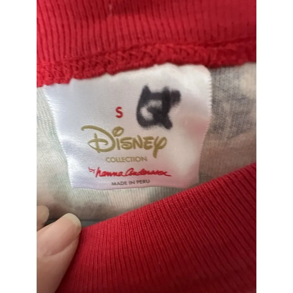 Hanna Andersson Women's Disney Mickey Mouse Long John Pajamas PJ Top Size Small White - Image 7