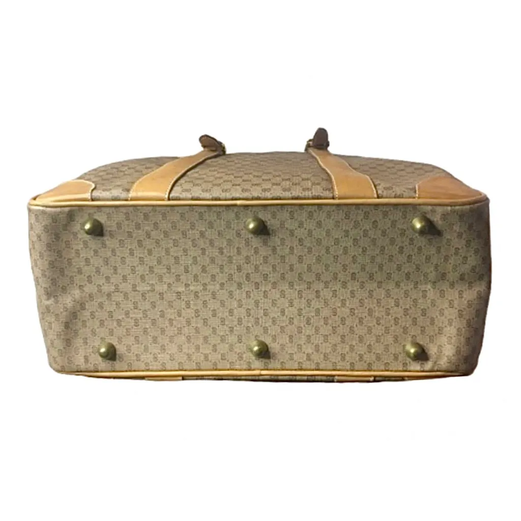 GUCCI Micro GG Leather and Coated Canvas Carry-On Luggage Travel Shoulder Bag - Image 10