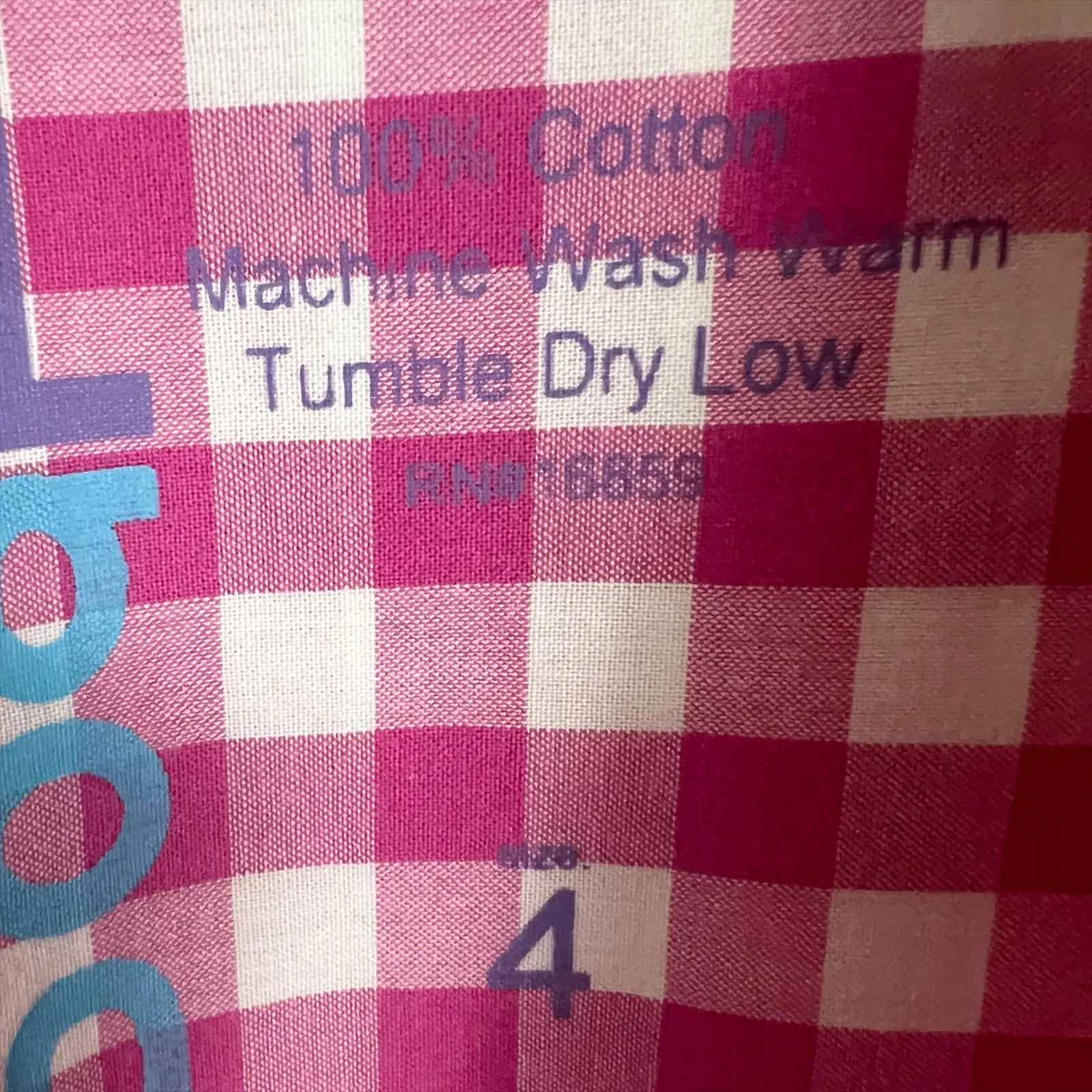 J. McLaughlin Pink and White Gingham Plaid Button Down Shirt Size 4 - Image 6