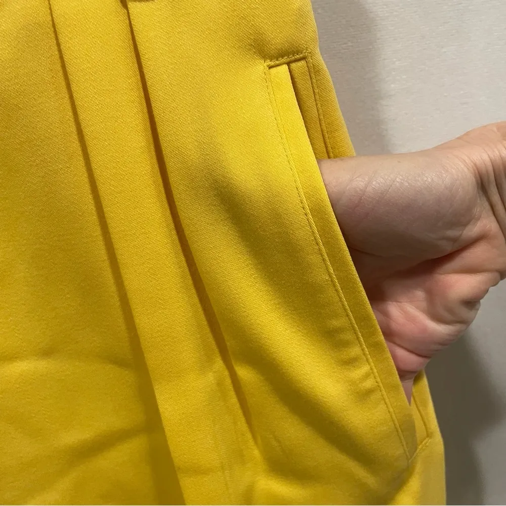 Escada limoncello high waisted vintage wool pleated luxury trousers 80’s - Image 3