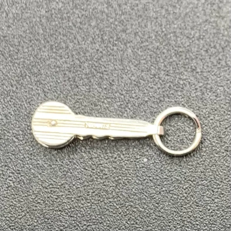 Sterling Silver Key To My Heart Charm Moveable Hinge VTG - Image 5